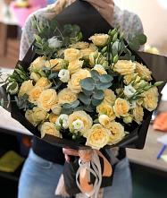 Букет цветов из:  Розы и Лизиантусы #REPLACE_PRED# Ясногорске Тульской области